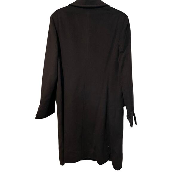 Cinzia Rocca Italian Wool & Angora Dark Chocolate Brown Over Coat - Picture 6 of 6